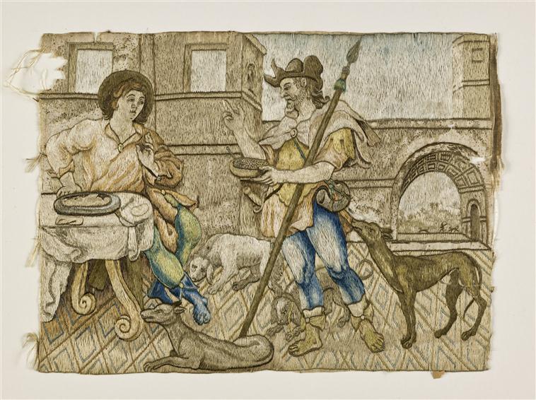 Esaü vend son droit d’aînesse à Jacob pour un plat de lentilles, France, 1er tiers du XVIIe siècle