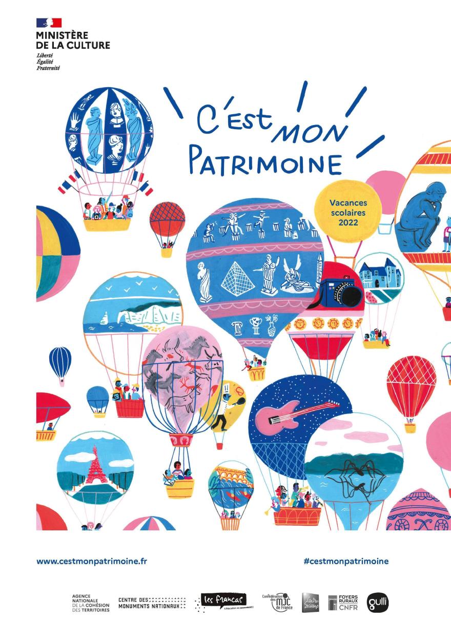 Affiche c'est mon patrimoine 2022
