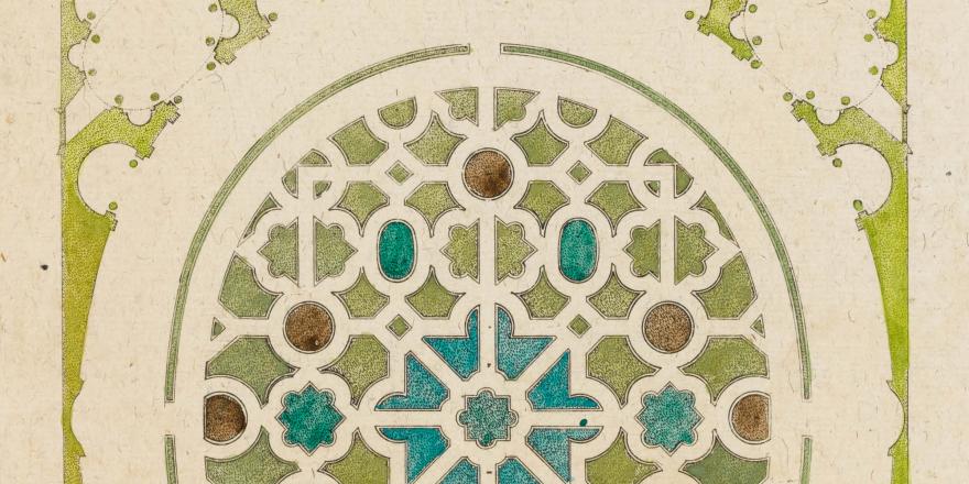 Modèle de parterre de jardin ovale 