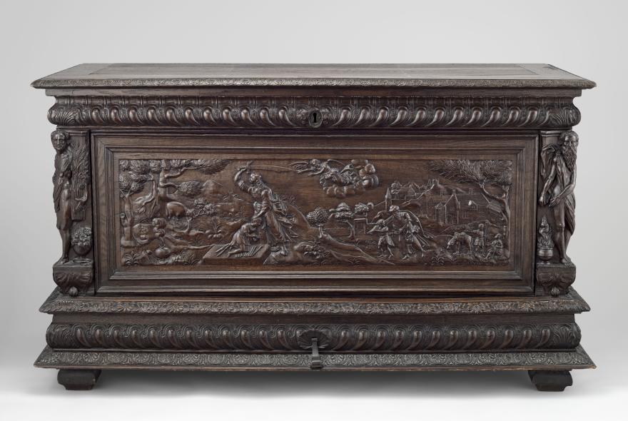 Coffre orné du "Sacrifice d'Isaac"
