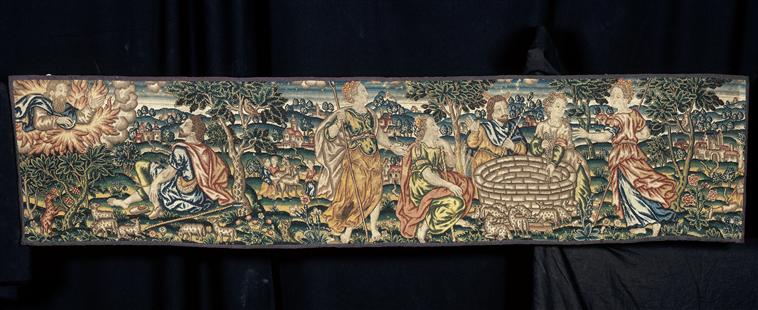 Pente&nbsp;: Moïse et le buisson ardent et Moïse et les filles de Jethro