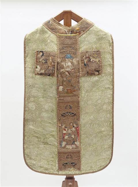 Chasuble : scènes de la vie d’un saint Évêque