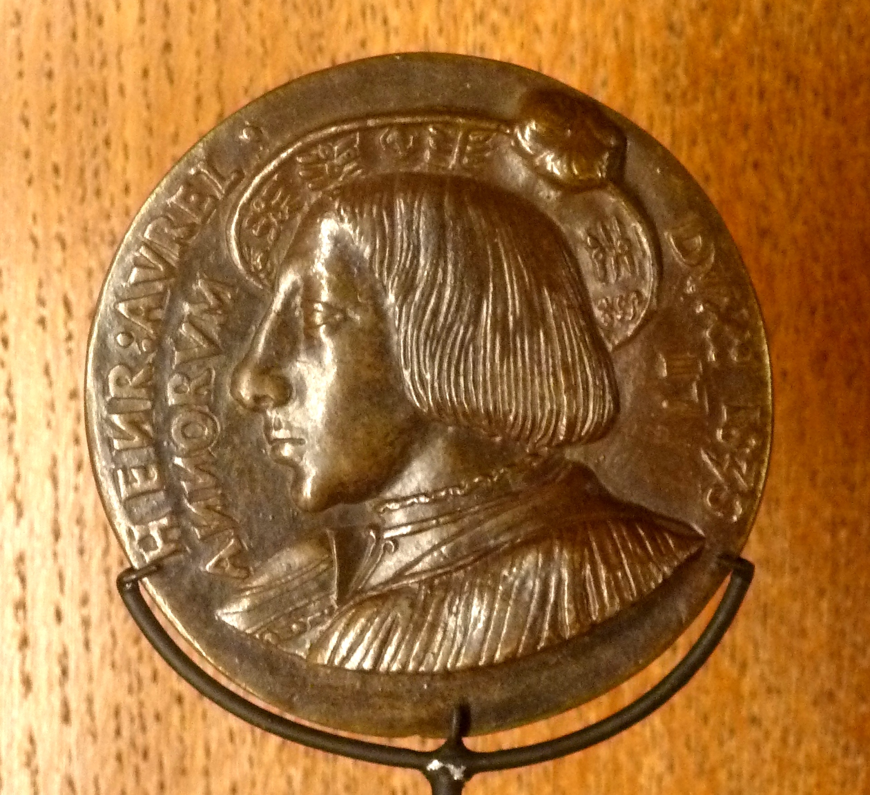 Médaille en bronze d'Henri d'Orléans