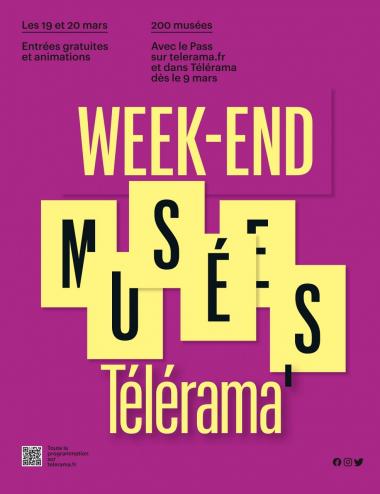 Affiche Week-end musées Telerama 2022