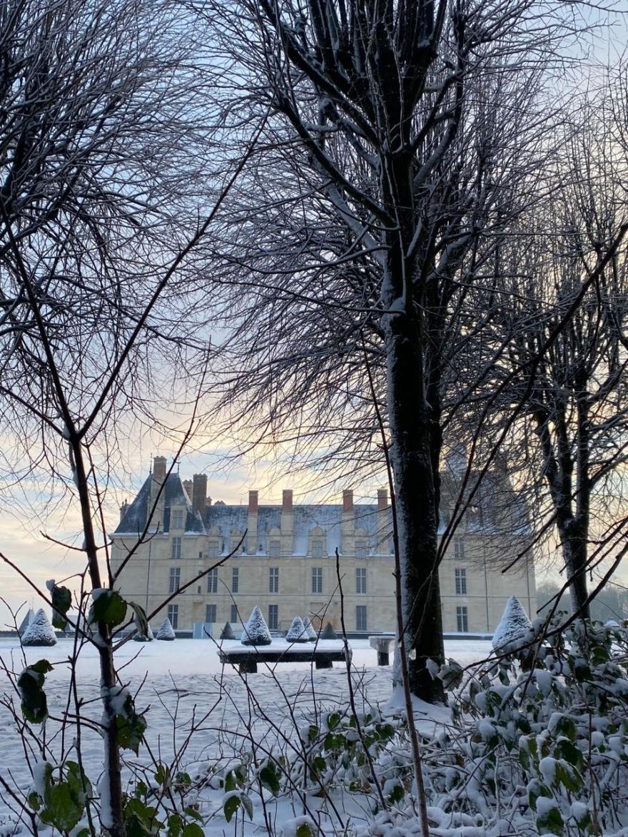 Château sous la neige