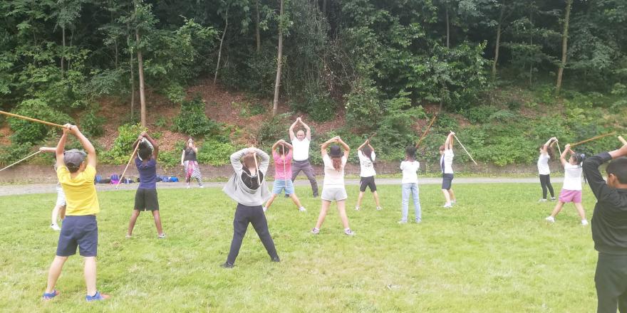 Démonstration d'escrime