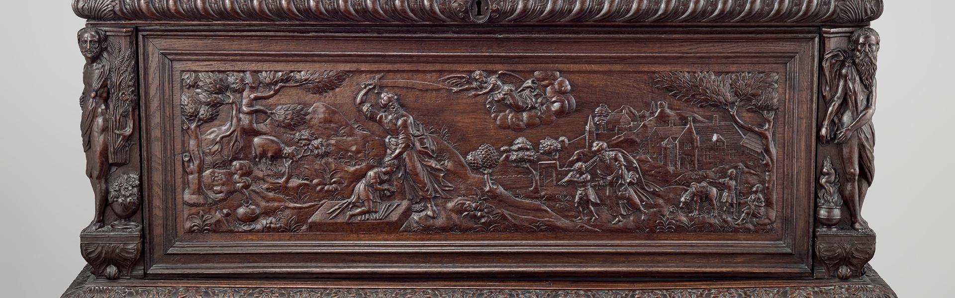 Coffre orné du "Sacrifice d'Isaac"